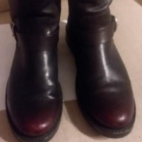 FRYE VERONICA MOTO BOOTIE- Size 8  Oxblood EUC - Picture 3 of 8